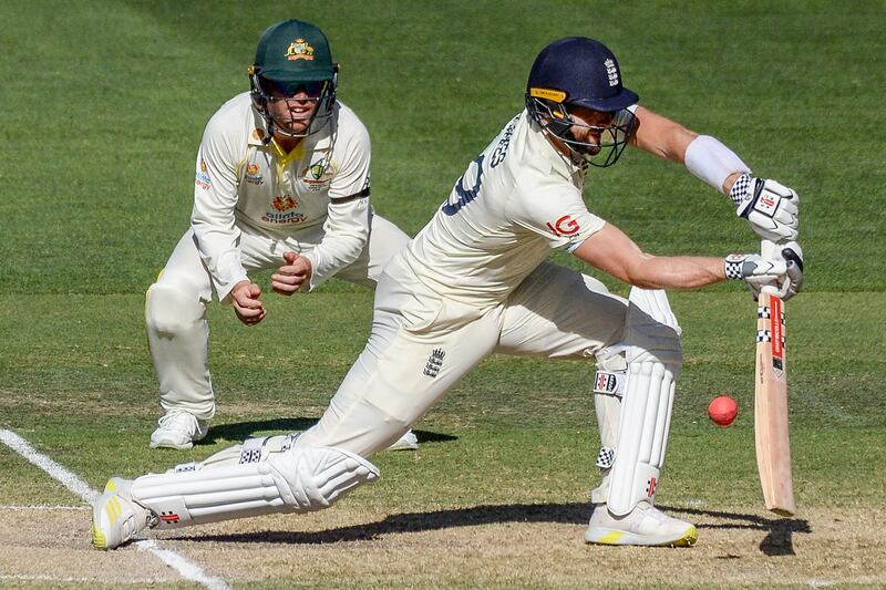 ASHES 2021/22 - BATTING: 15) Chris Woakes (England) 146 runs from six innings at average of 24.33. AFP