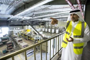 The planned waste-to-hydrogen plant supports the region's circular economy efforts, Bee’ah's group chief executive Khaled Al Huraimel said. Ruel Pableo for The National 