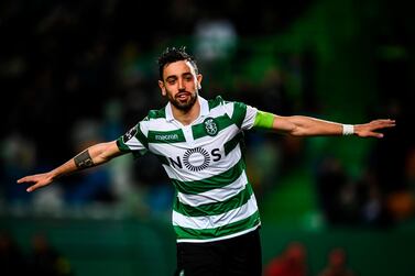 File photo of Sporting midfielder Bruno Fernandes who has agreed to move to Manchester United. AFP