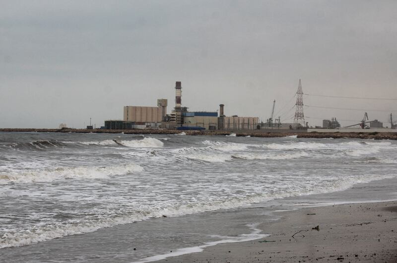 Waves lash the shore along a beach in Gabes. Reuters