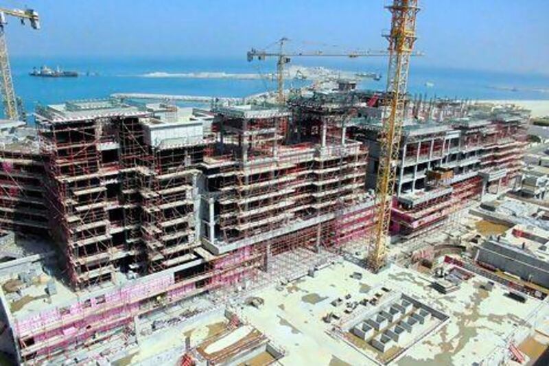 Construction of the Four Seasons Resort Dubai, located at Jumeirah Beach. Courtesy of Four Seasons