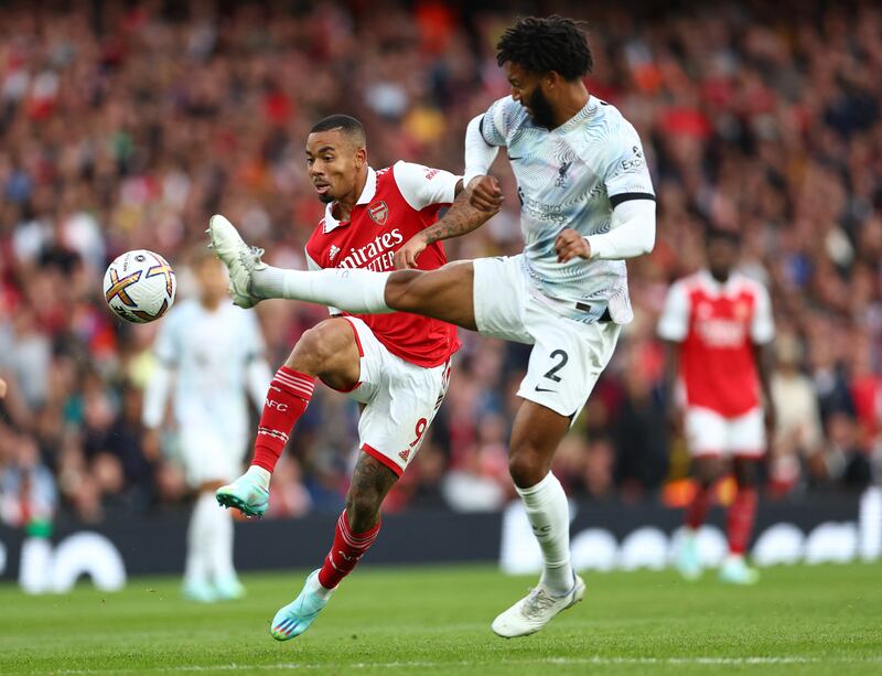 Joe Gomez (Alexander-Arnold 45') - 5 The 25-year-old was more effective than the man he replaced. Even so, he will have nightmares about Martinelli.  Reuters