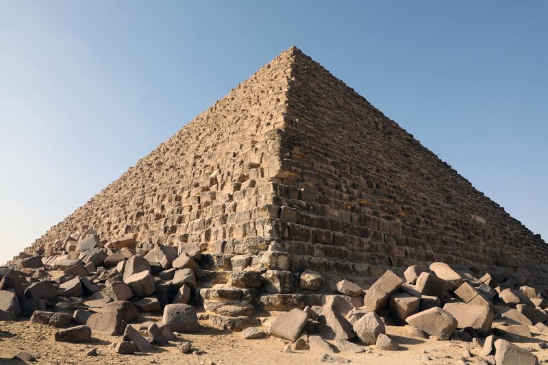 The Pyramid of Menkaure in Giza is the smallest of the three main structures in the complex. EPA