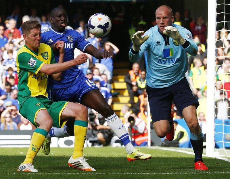 Centre-back: Michael Turner, Norwich City. It may be too late to save Norwich but he defended valiantly to keep Chelsea out at Stamford Bridge. Eddie Keogh / Reuters