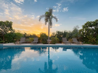 You could be forgiven for thinking you were poolside at a hotel. Courtesy Luxhabitat Sotheby's International Realty