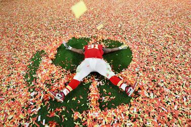 NFL Football - Super Bowl LIV - Kansas City Chiefs v San Francisco 49ers - Hard Rock Stadium, Miami, Florida, U.S. - February 2, 2020 Kansas City Chiefs' Derrick Nnadi celebrates after winning the Super Bowl LIV REUTERS/Shannon Stapleton TPX IMAGES OF THE DAY