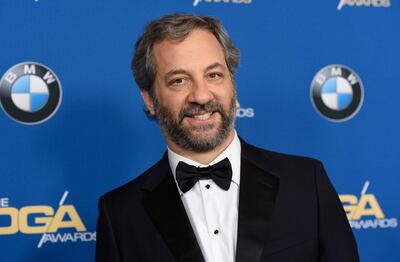 FILE - Judd Apatow arrives at the 70th annual Directors Guild of America Awards at The Beverly Hilton hotel on Saturday, Feb. 3, 2018, in Beverly Hills, Calif. Apatow turns 53 on Dec. 6. (Photo by Chris Pizzello/Invision/AP, File)