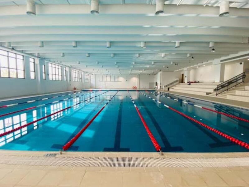 The campus boasts an array of impressive facilities, including a swimming pool