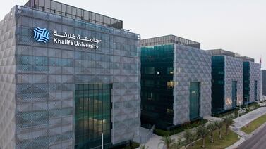 Khalifa University in Abu Dhabi rose 22 places in the Times Higher Education Young University Rankings 2024. Photo: Khalifa University