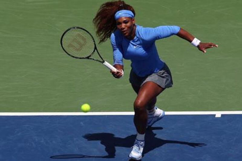 Serena Williams does not have a great record at Cincinnati and it showed in her first-round victory.