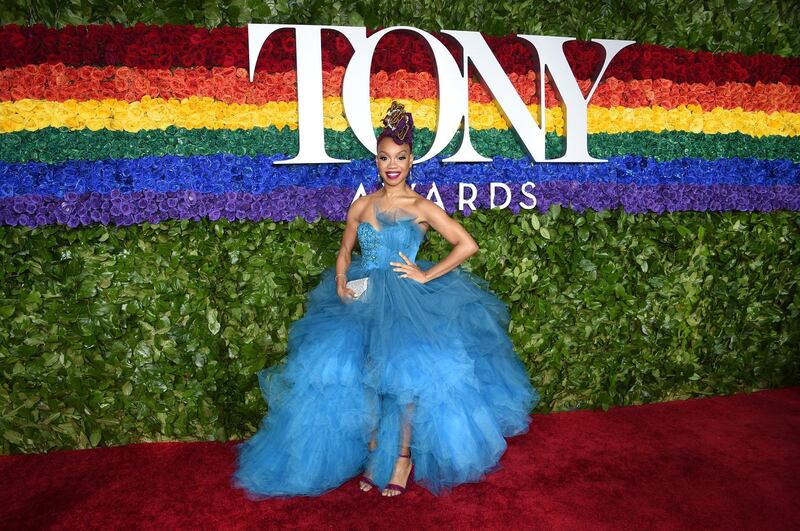 Camille A Brown arrives at the 73rd annual Tony Awards at Radio City Music Hall on June 9, 2019. AP