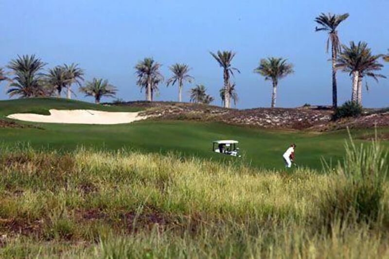 The Saadiyat Golf course in Abu Dhabi is one of the most beautiful golf courses in the UAE. Delores Johnson / The National