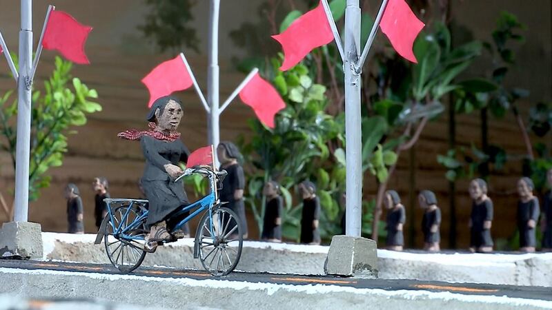 Rithy Panh uses clay figures, archival footage, and narration to recreate the atrocities Cambodia's Khmer Rouge committed between 1975 and 1979 in The Missing Picture. Courtesy Catherine Dussart Productions 