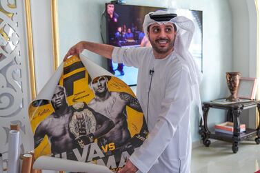 Mohammed Al Hosani hopes to be calling the shots from ringside during UFC Fight Island in Abu Dhabi. Victor Besa / The National