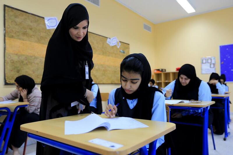 A reader says that students in the UAE need more relevant textbooks. Ravindranath K / The National



