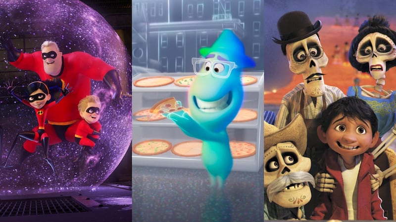 Music has always been a vital component of Pixar films. From left: 'The Incredibles', 'Soul' and 'Coco'. Courtesy Disney/Pixar