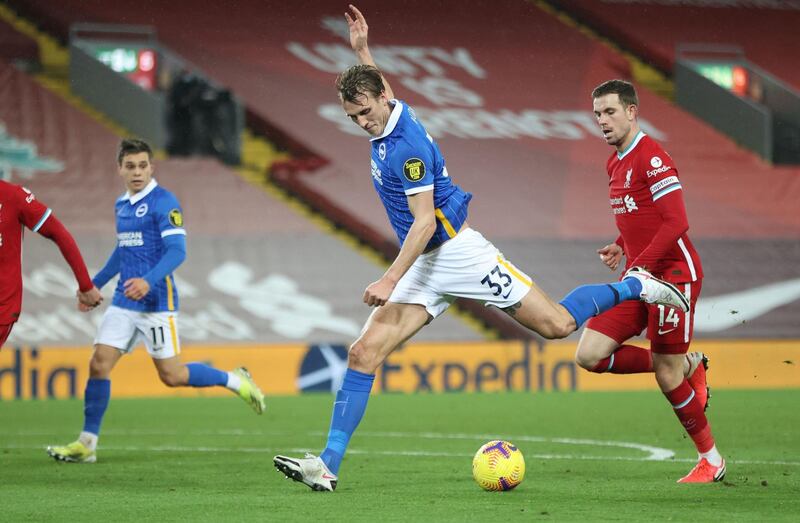 Dan Burn - 7. The defender missed a first-half opportunity when he skied a shot over the bar. He looked to get forward against Alexander-Arnold and provided an excellent headed pull-back to set up the goal. AFP