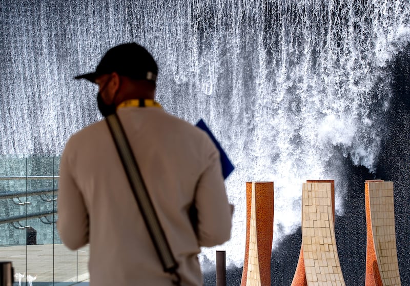The Water Features area at Expo 2020 Dubai. Victor Besa / The National