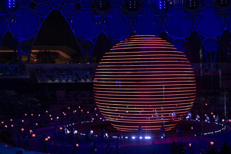 The opening ceremony of Expo 2020 Dubai raked in the highest online views at 6 million. Photo: Ministry of Presidential Affairs