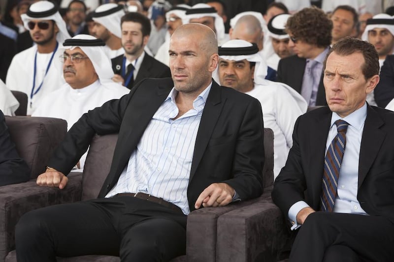 Zinedine Zidane is currently an assistant at Real Madrid. Antonie Robertson / The National