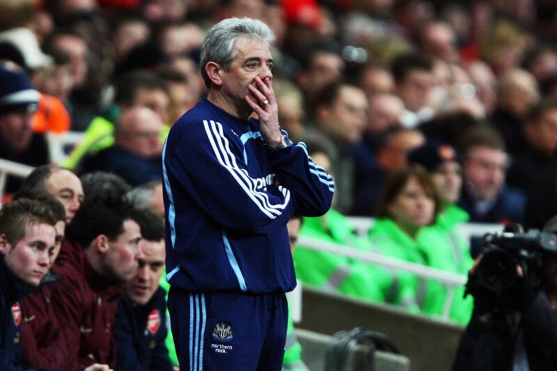 LONDON - JANUARY 26:  Newcastle United Manager Kevin Keegan looks on during to the FA Cup Sponsored by e.on Fourth Round match between Arsenal and Newcastle United at the Emirates Stadium on January 26, 2008 in London, England.  (Photo by Mike Hewitt/Getty Images)