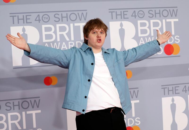 Lewis Capaldi arrives at the Brit Awards 2020 at The O2 Arena on Tuesday, February 18, 2020 in London, England. AP
