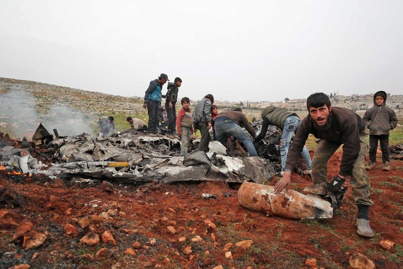 The helicopter was shot down over the last major rebel bastion in northwest Syria, killing two pilots, a war monitor said, in the second such incident in a week. AFP