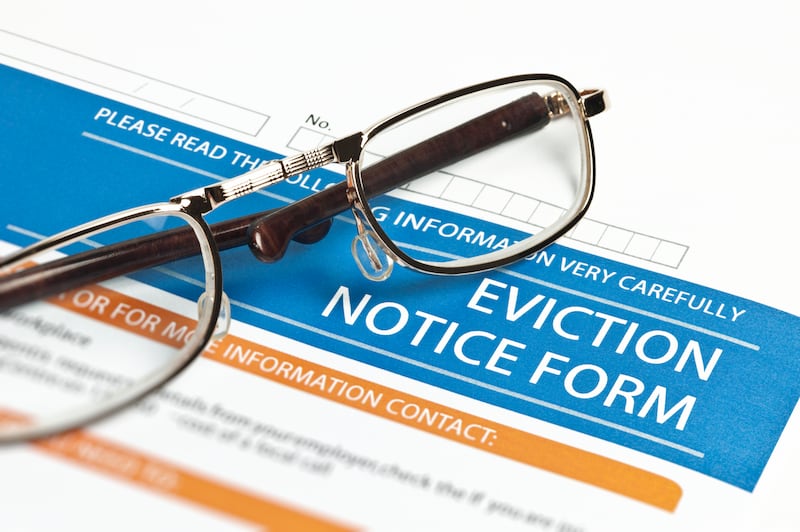 When an existing landlord serves an eviction notice and then sells or gives the property to another party, some judges at the Rental Dispute Settlement Committee prefer to ask the new owner to send a separate notice to vacate. Getty Images