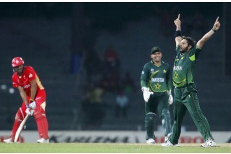 Shahid Afridi, left, the Pakistan captain, is in a rich vein of form.