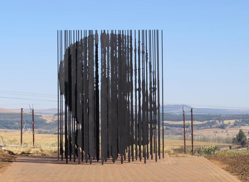 A view of a monument dedicated to the 'capture site' of former South African President Nelson Mandela in Howick, South Africa. Anesh Debiky / AFP