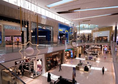 Yas Mall in Abu Dhabi houses a number of luxury and budget brands. Victor Besa / The National