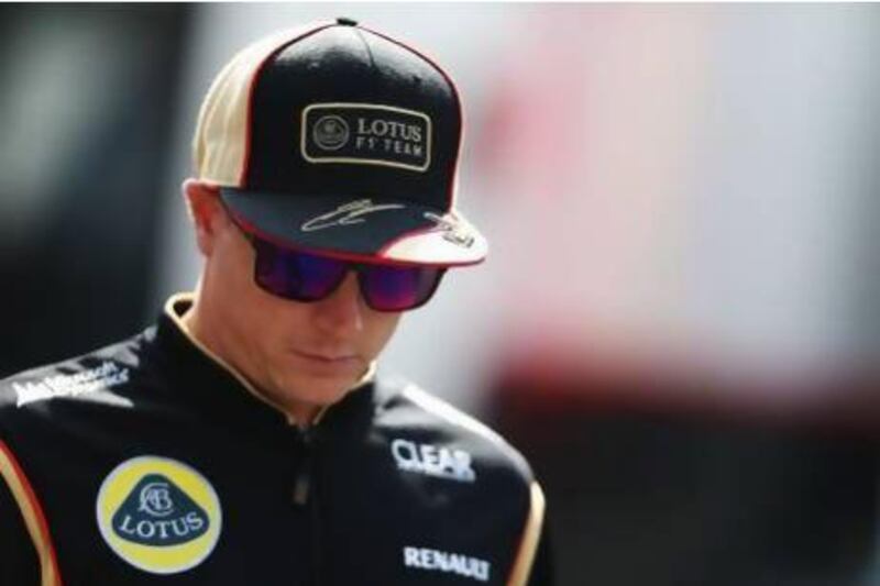 Kimi Raikkonen was not in the paddock at the Belgian Grand Prix on Thursday.