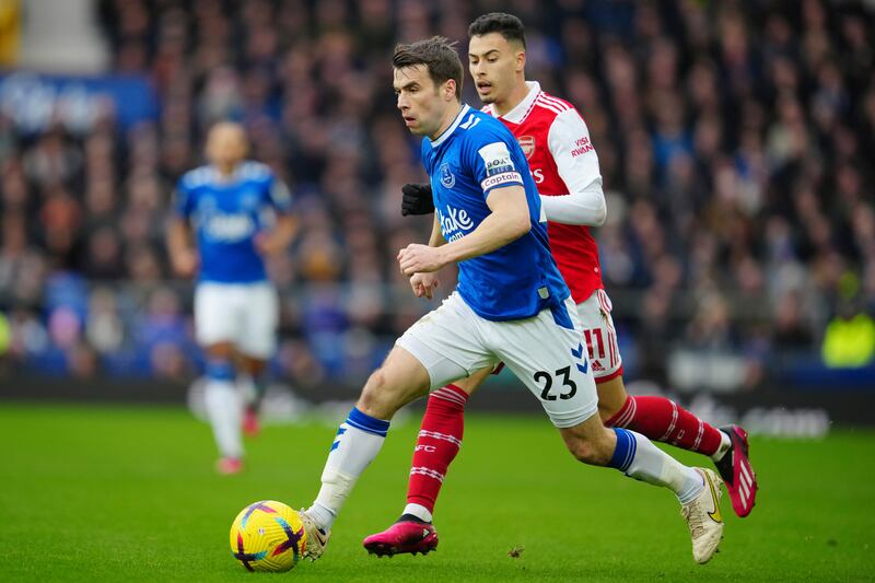 Seamus Coleman - 9, Matched Gabriel Martinelli and hit him with a big tackle early on and continued to do a good job on the Brazilian for the rest of the game. Delivered a great cross to set up a chance for Calvert-Lewin.

AP