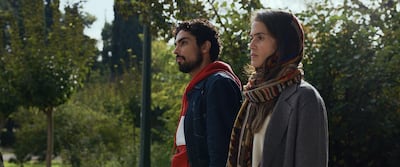 Actors Shervin Alenabi, left and Niv Sultan in 'Tehran'. Apple TV