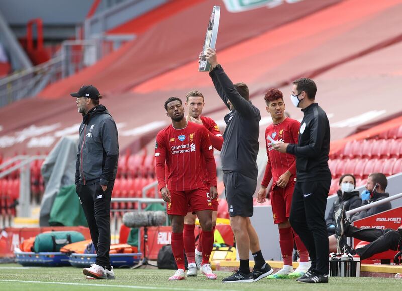 SUBS: Georginio Wijnaldum (on for Fabinho, 61') – 6, Helped give the champions some cohesion when he was part of a triple substitution on the hour. Reuters