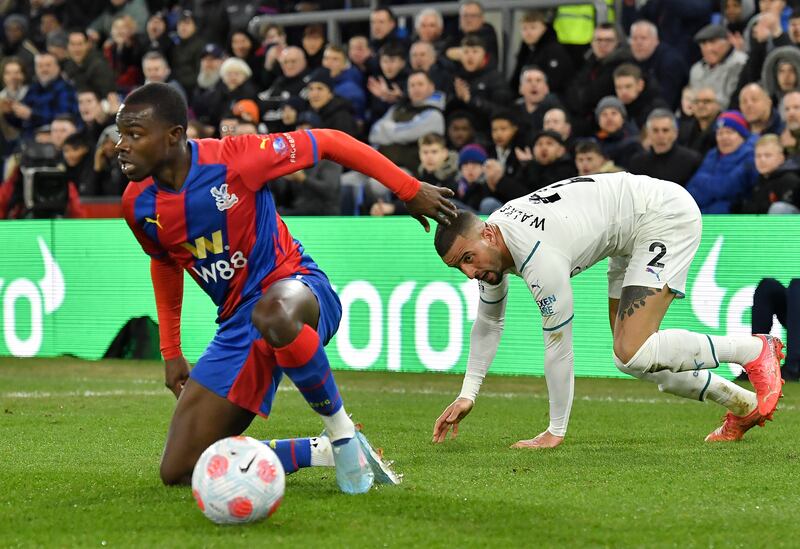 Left-back: Tyrick Mitchell (Crystal Palace) – Excelled against Riyad Mahrez and played his part in Crystal Palace’s outstanding rearguard action to get a point against Manchester City. EPA