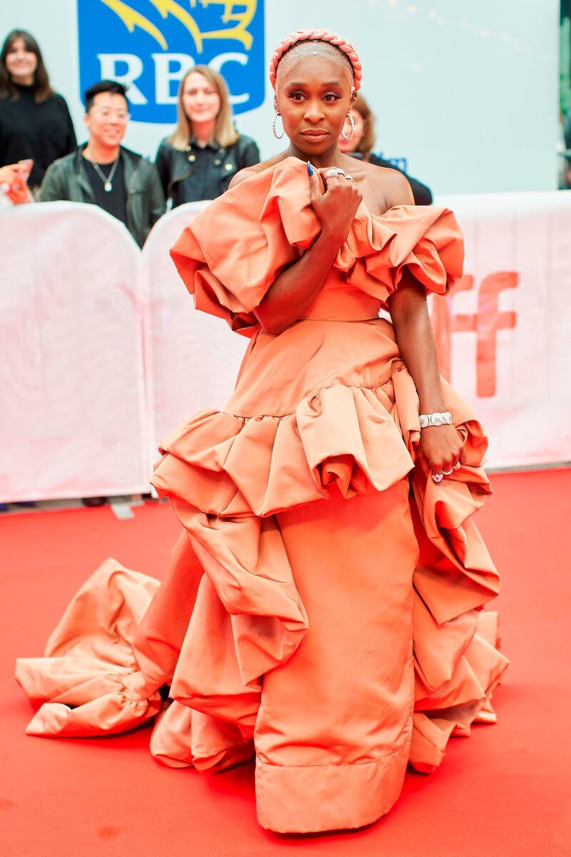 Cynthia Erivo attends the 'Harriet' premiere during the 2019 Toronto International Film Festival on September 10, 2019. AFP