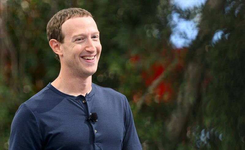 Meta founder and chief executive Mark Zuckerberg is now the third-richest person in the world with a net worth of $186.9 billion. AFP