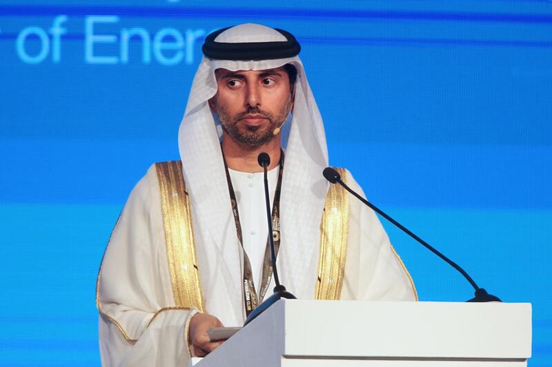 The Minister of Energy Suhail Al Mazrouei argued that that low oil producers such as the 12-member Opec organisation should not should not subsidise high-cost producers. Christopher Pike / The National



