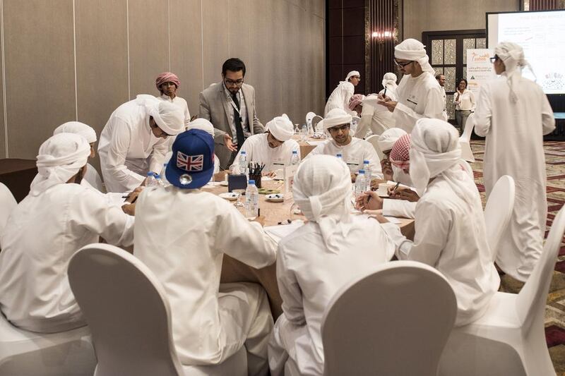 Innovation Day Camp (I-Camp) in Abu Dhabi was attended by 60 Emirati male high school students. Vidhyaa for The National