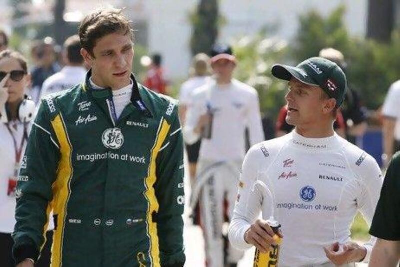 Vitaly Petrov, left, made his debut in Formula One debut in Bahrain in 2010.