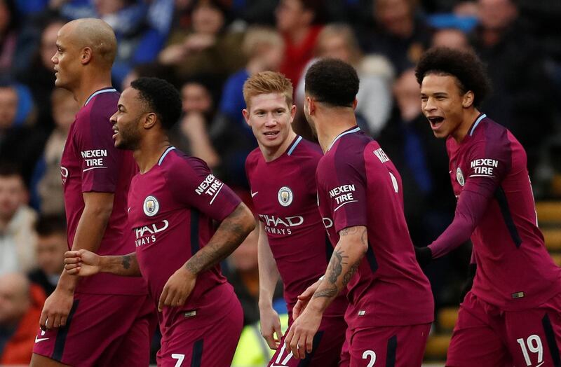 Centre midfield: Kevin de Bruyne (Manchester City). Gave his side the lead at Cardiff with a clever free kick and set Raheem Sterling up for a shot with a wonderful pass.. Andrew Boyers / Reuters