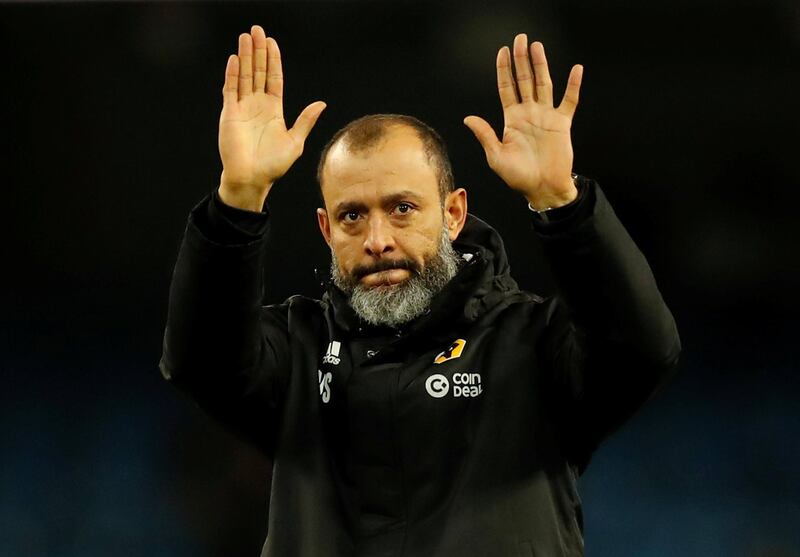Wolverhampton Wanderers 2 Leicester City 1. Saturday, 4.30pm. Wolves may have been well beaten by Manchester City on Monday but they have been on a good run of late and Nuno Espirito Santo's, pictured, side should have too much for inconsistent Leicester. Action Images via Reuters/Carl Recine