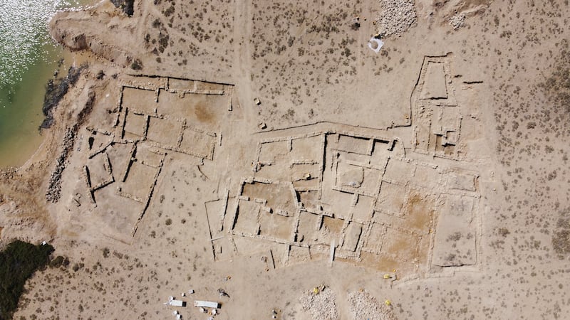 What is believed to be part of the lost city of 'Tu’am', with remnants of tenements on right. All photos: Umm Al Quwain Department of Tourism and Archaeology