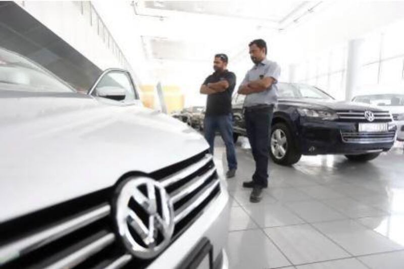 Al Nabooda's Volkswagen division extended their offers to give customers more time to think about making a purchase. Sammy Dallal / The National