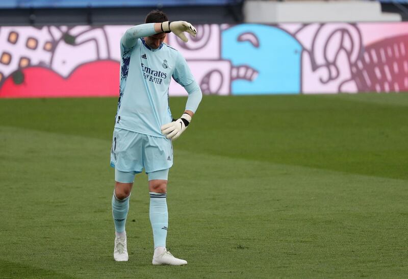 Thibaut Courtois 6 - The Belgian was largely a spectator in the second half as Madrid pinned Villarreal back in their half. Reuters
