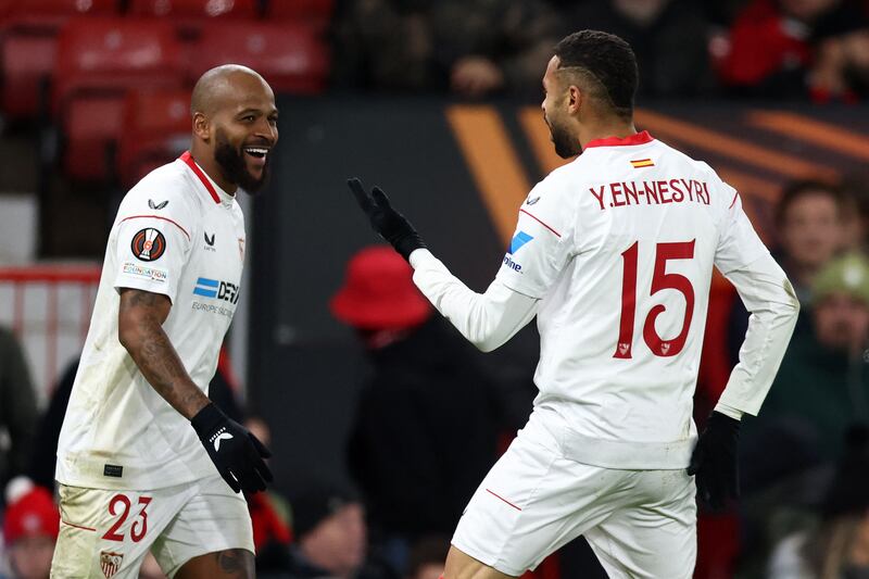 Marcao – 5. Had a calm, composed opening 15 minutes before providing the killer deflection to Sabitzer’s opener. Found himself struggling to keep tabs on United’s rotating forward line during the first half and was repeatedly terrorised by the excellent Antony. AFP