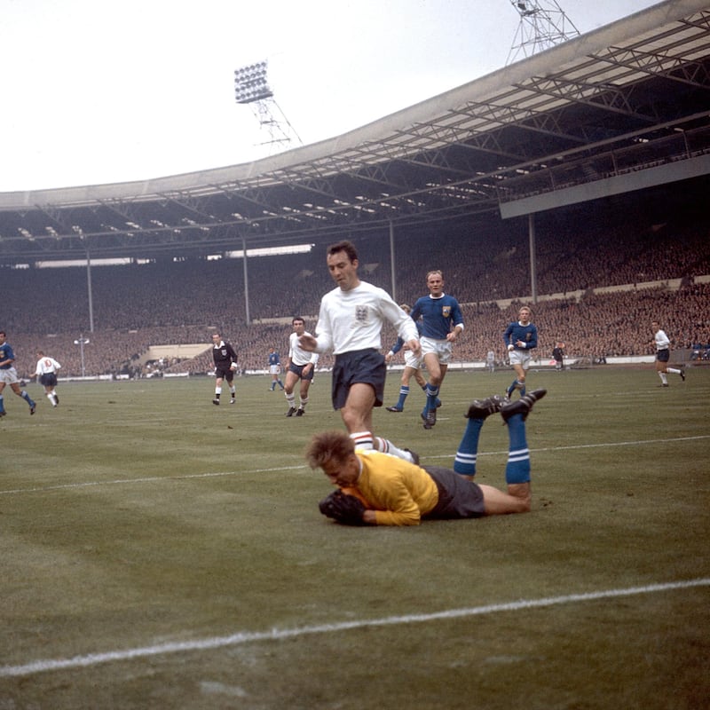 Jimmy Greaves in action for England against Russia on October 23, 1963. PA