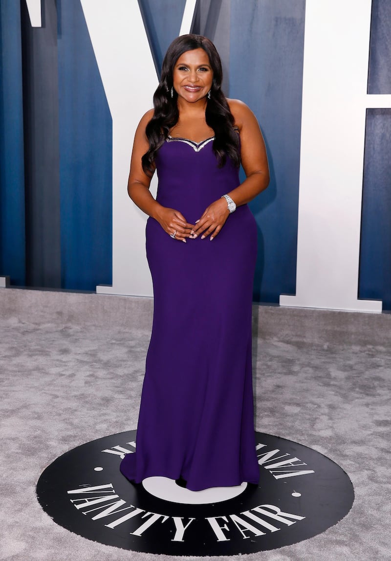 Mindy Kaling attends the Vanity Fair Oscar party in Beverly Hills during the 92nd Academy Awards. Reuters