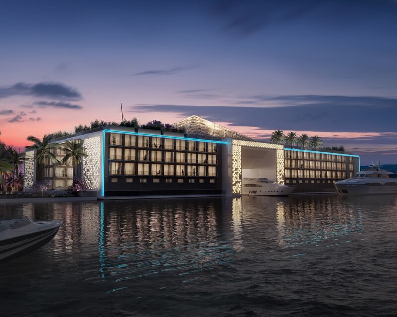 The five-star Kempinski Floating Palace in Dubai does not have an opening date confirmed